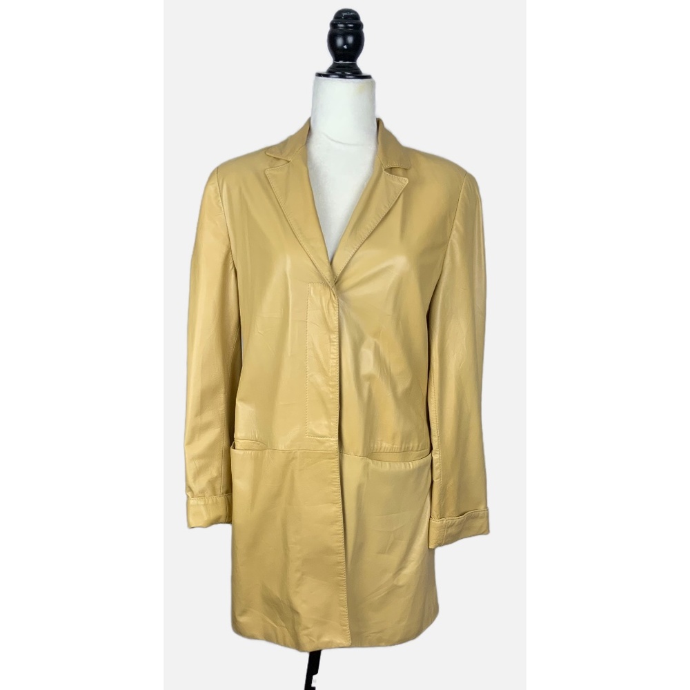 Umberto Olivieri Italian Leather coat size m (44)